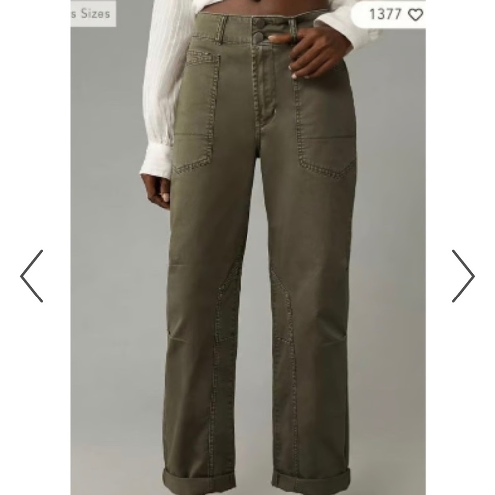 Pilcro The Wanderer Olive Green Pants from Anthropologie